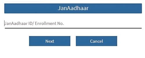Registration through Jan Aadhaar ID