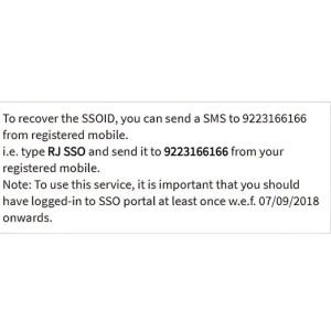 Recover SSO ID through SMS