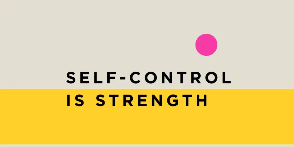 Self-Control is Strength Calmness is Mastery. you - Tymoff